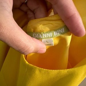 Gianni Bini yellow cocktail dress, size Large